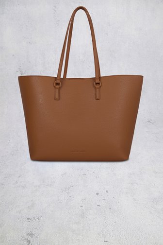 Le devant de Sac bandoulière cognac aspect cuir de Laurent David pour Femmes