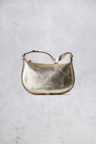 Le devant de Sac bandoulière en cuir à dorée métallisée de Crinkles pour Femmes