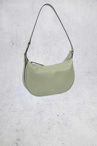 Le devant de Sac bandoulière en cuir à taupe métallisée de Crinkles pour Femmes