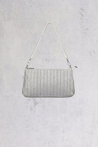 Sac blanc avec finition tressée argentée de Bulaggi pour Femmes