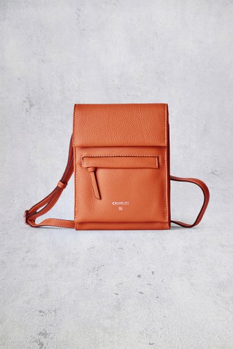 Le devant de Sac crossbody orange de Crinkles pour Femmes