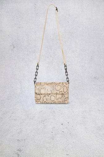 Le devant de Sac porté épaule écru avec imprimé serpent de Bulaggi pour Femmes