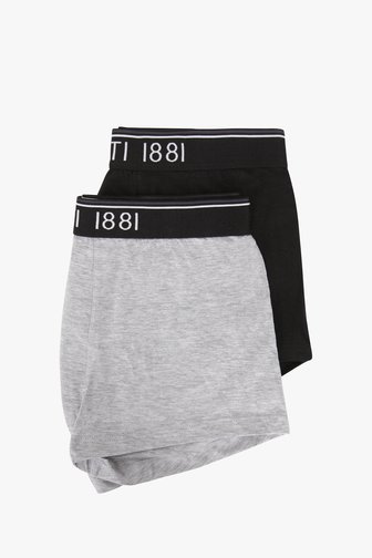 Set van 2: zwarte en grijze boxershort van Cerruti 1881 voor Heren