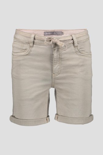Short beige avec lien à nouer de Geisha pour Femmes