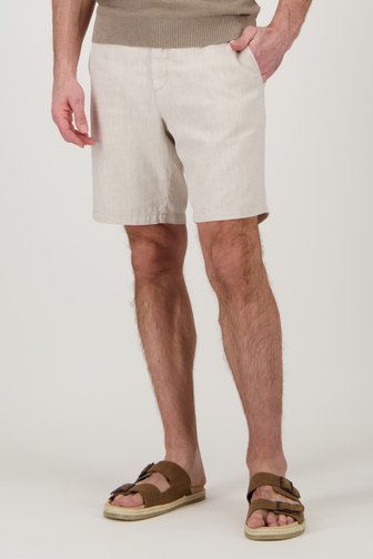 Short beige avec motif à chevrons de Upper East pour Hommes