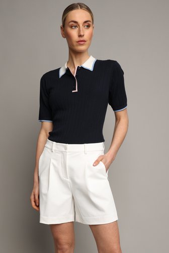 Le devant de Short de golf blanc de Dansaert Golf Club pour Femmes