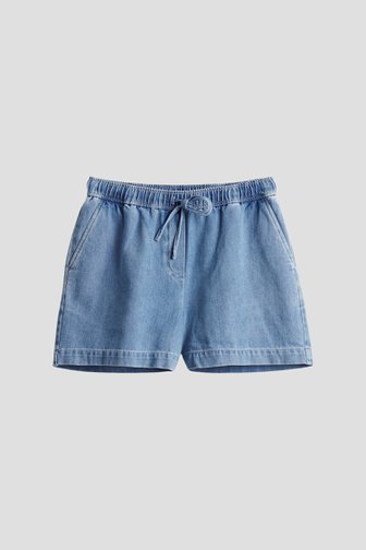 Le devant de Short en jean avec taille élastique de Opus pour Femmes