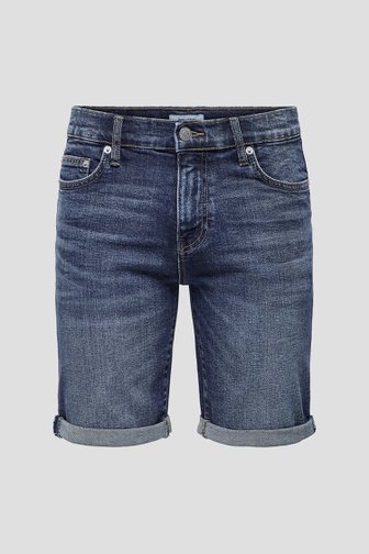 Short en jean bleu foncé de ONLY & SONS pour Hommes