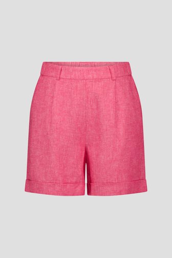 Short en lin couleur corail de Libelle pour Femmes