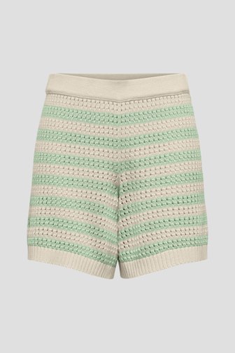 Short en maille à rayures vert menthe de JDY pour Femmes