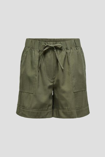 Short kaki avec taille élastiquée de JDY pour Femmes