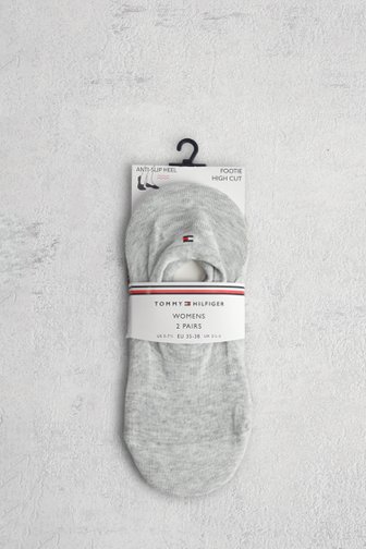 Le devant de Socquettes grises chinées - Set de 2 paires de Tommy Hilfiger pour Femmes