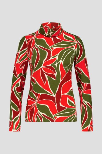 Sous-pull avec imprimé kaki et rouge de Libelle pour Femmes