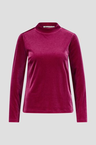 Sous-pull en velours fuchsia	 de D'Auvry pour Femmes