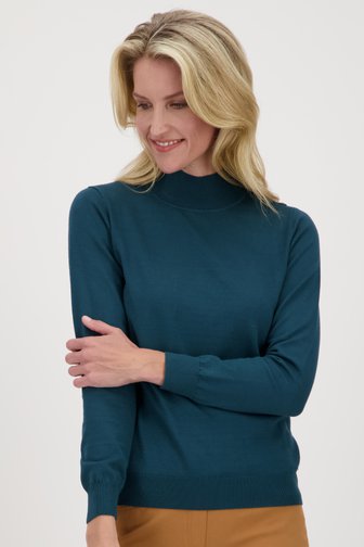 Sous-pull vert-bleu, Femmes, Marque: Claude Arielle