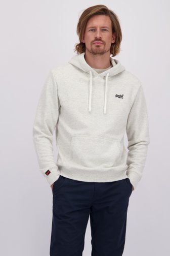Le devant de Sweat à capuche gris de Superdry pour Hommes