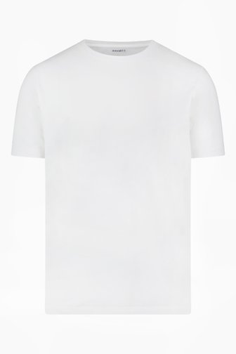T-shirt à col rond blanc de Ravøtt pour Hommes