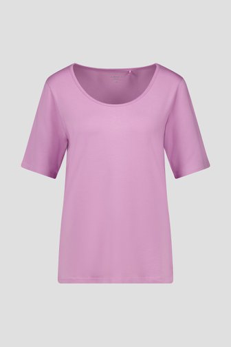 T-shirt à manches courtes violet de Liberty Island pour Femmes
