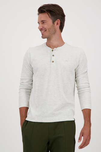 T-shirt à manches longues gris-beige, male, Marque: Ravøtt