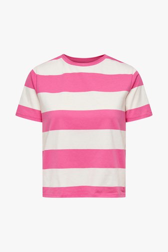 T-shirt à rayures roses de JDY pour Femmes