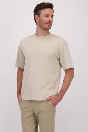 T-shirt beige à col rond de ONLY & SONS pour Hommes