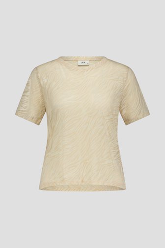 T-shirt beige à motif zébré de JDY pour Femmes