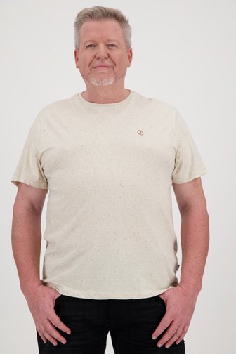 T-shirt beige en tissu moucheté  de Jefferson pour Hommes