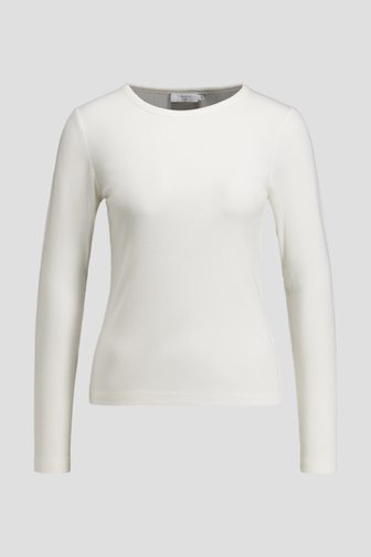 Le devant de T-shirt blanc à manches longues de Liberty Island pour Femmes