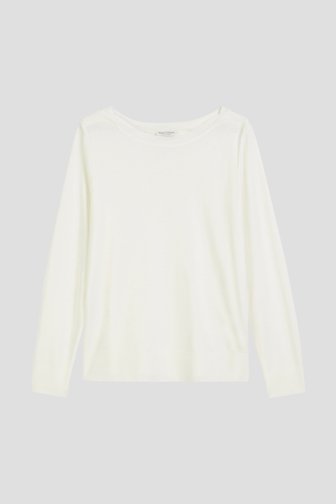 Photo produit 1 de T-shirt blanc à manches longues de Marc O'Polo pour Femmes