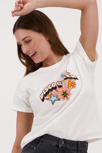 T-shirt blanc avec imprimé  de Louise pour Femmes