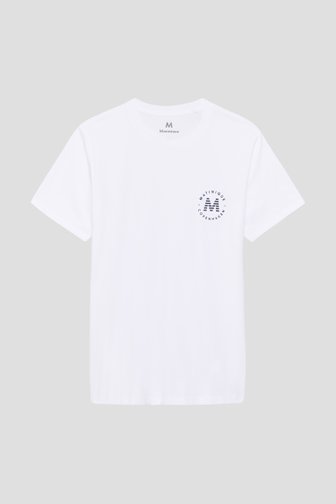 Le devant de T-shirt blanc avec imprimé de Matinique pour Hommes