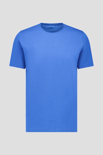 T-shirt bleu à col rond de Liberty Island pour Hommes