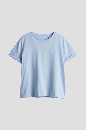 T-shirt bleu clair à col rond de Opus pour Femmes