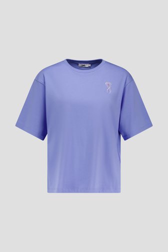 T-shirt bleu clair avec broderie de Louise pour Femmes