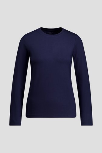 Photo produit 1 de T-shirt bleu foncé à manches longues de Liberty Island pour Femmes