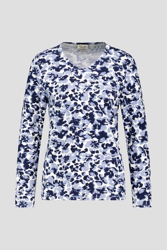 Photo produit 1 de T-shirt bleu imprimé de Barbara Lebek pour Femmes