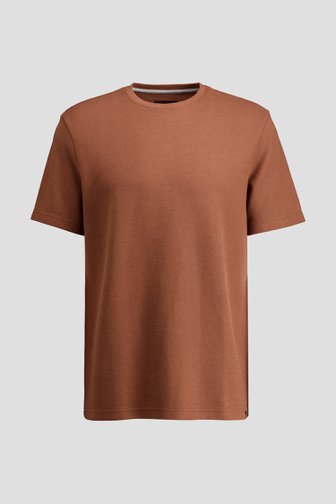 Le devant de T-shirt brun à manches courtes de Ravøtt pour Hommes