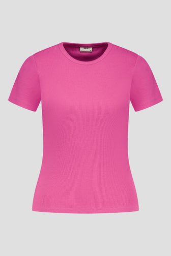T-shirt côtelé rose de JDY pour Femmes