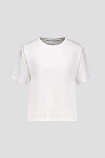 T-shirt écru à col rond de Liberty Island pour Femmes