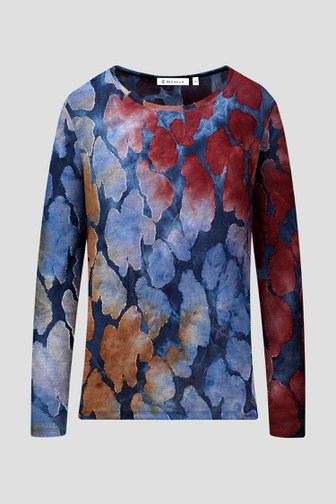 T-shirt fin à imprimé coloré de Bicalla pour Femmes