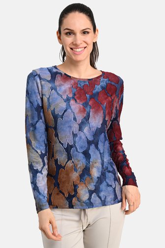 T-shirt fin à imprimé coloré de Bicalla pour Femmes