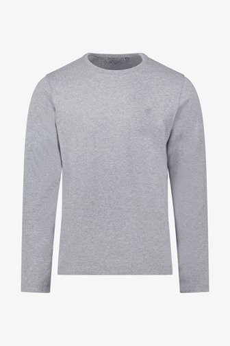 T-shirt gris à manches longues de Ravøtt pour Hommes