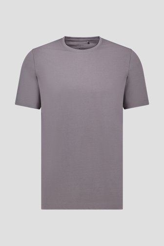 T-shirt gris foncé à col rond de Liberty Island pour Hommes