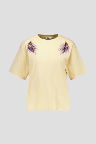T-shirt jaune beurre avec paillettes de Louise pour Femmes