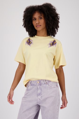 T-shirt jaune beurre avec paillettes de Louise pour Femmes