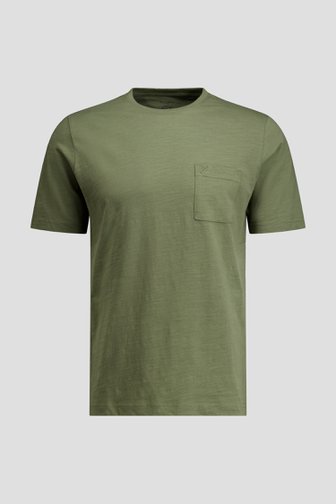 Photo produit 1 de T-shirt kaki à col rond de Ravøtt pour Hommes