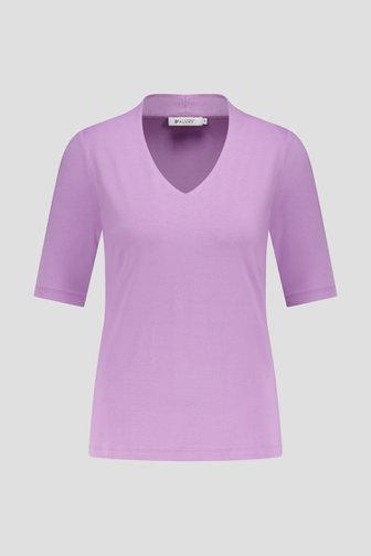 T-shirt lila à col en V de D'Auvry pour Femmes