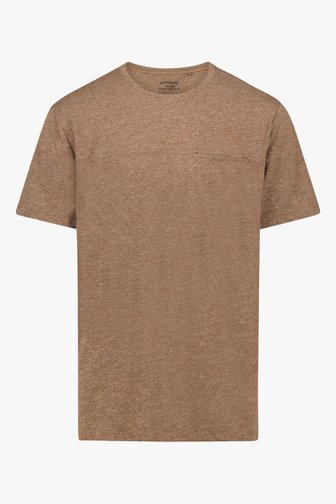 T-shirt marron de Jefferson pour Hommes