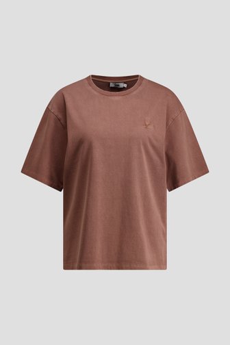 Le devant de T-shirt marron de Louise pour Femmes