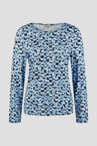 Barbara Lebek T-shirt met blauwe print